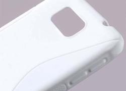 Бял силиконов гръб за Samsung Galaxy Alpha